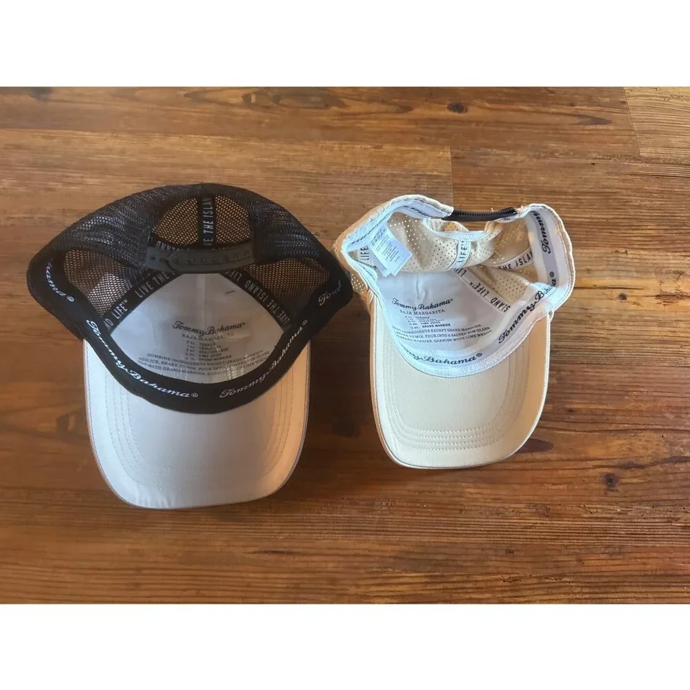 Tommy Bahama Adjustable Trucker Hats W/ Lobster Patch & Logo Lot 2 New with Tag - Picture 2 of 10